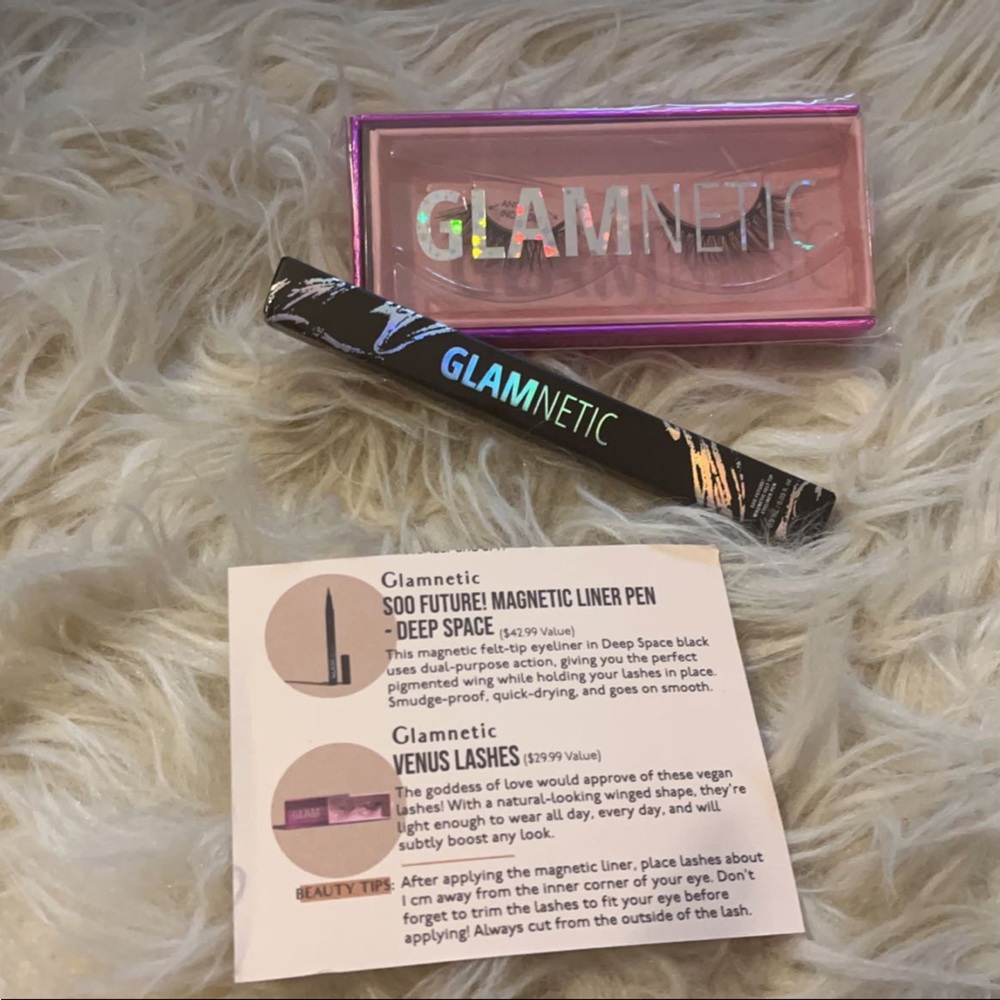 Glamnetic lashes and eye liner adhesive
